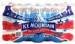 Ice Mountain  100% natural spring water, 28- 16.9 fl oz bottles Center Front Picture