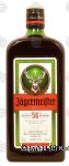 Jagermeister selected 56 botanicals liqueur cold macerated essence refined in oak, 35% alc. by vol. Center Front Picture