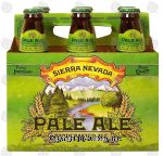 Sierra Nevada  pale ale beer 6 12-ounce glass bottles Center Front Picture