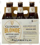 Guinness Blonde american lager, 12-fl. oz., 5% alc. by vol. Center Front Picture