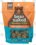 Bear Naked Graonla Bites dark chocolate sea salt nut & seed butters, peanuts, sunflower seeds and millet Center Front Picture