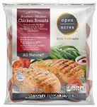 Open Acres  chicken breasts, boneless skinless with rib meat, ready to cook, frozen Center Front Picture