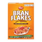 Post Bran Flakes whole grain wheat cereal Center Front Picture