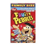 Post Fruity Pebbles fruit flavored rice cereal, sweetened Center Front Picture