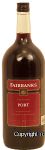 Fairbanks  ruby port wine of California, 18% alc. by vol. Center Front Picture