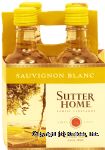 Sutter Home Family Vineyards sauvignon blanc wine of Napa Valley, 13.5% alc. by vol., 187-ml single serve Center Front Picture