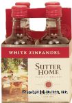 Sutter Home Family Vineyards white zinfandel wine of Napa Valley, 9.5% alc. by vol., 187-ml single serve Center Front Picture