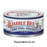 Bumble Bee Tuna Albacore Solid White In Water Center Front Picture