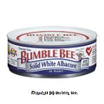 Bumble Bee  solid white albacore in water Center Front Picture