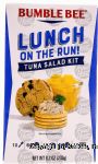 Bumble Bee Lunch On The Run Tuna Salad w/Crackers Peaches & Cookie Center Front Picture