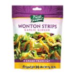 Fresh Gourmet Crunchy Toppings  Wonton Strips Garlic Ginger Center Front Picture