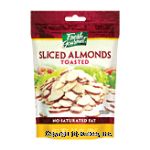 Fresh Gourmet  sliced almonds salad topping, unsalted, toasted Center Front Picture