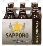 Sapporo  japan's oldest brand imported draft beer, 6 12-ounce bottles Center Front Picture