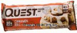 Quest Bar  cinnamon roll protein bar Center Front Picture