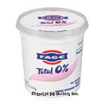 Fage Total 0% plain all natural nonfat greek strained yogurt Center Front Picture