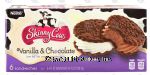 Nestle Skinny Cow vanilla & chocolate low fat ice cream sandwiches, 6 sandwiches Center Front Picture