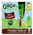 Go Go Squeez  apple cinnamon applesauce, 4-pouches Center Front Picture