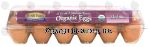 Dutch Farms  medium organic brown eggs, 1 dozen Center Front Picture