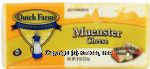 Dutch Farms Wisconsin Select muenster cheese block Center Front Picture