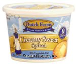 Dutch Farms  creamy sweet spread, 48% vegetable oil Center Front Picture