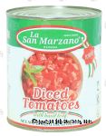 La San Marzano Romano polpa di pomodoro con basilico, diced tomatoes with basil leaf Center Front Picture