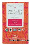 Paisley Tea Co. two leaves tea company organic chai, 20-tea bags Center Front Picture