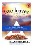 Two Leaves Tea Company  alpine berry whole leaf herbal tea sachets, 15-sachets Center Front Picture