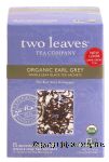 Two Leaves Tea Company  organic earl grey whole leaf black tea, 15-sachets Center Front Picture