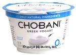 Chobani Greek Yogurt non-fat plain greek yogurt Center Front Picture