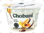 Chobani  non-fat greek yogurt, vanilla blended Center Front Picture