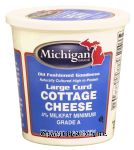 Michigan  large curd cottage cheese, 4% milkfat minimum grade a Center Front Picture