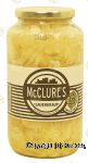 McClure's  sauerkraut, snappy & tangy Center Front Picture