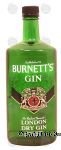 Burnett's  london dry gin, 40% alc. by vol. Center Front Picture