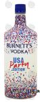 Burnett's USA Party Edition vodka, quadruple distilled, 40% alc. by vol. Center Front Picture