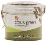 Adagio citrus green loose leaf green tea, locking lid Center Front Picture