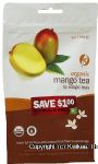 Adagio  mango tea, black full leaf tea with natural fruit flavor in 10 pyramid bags Center Front Picture