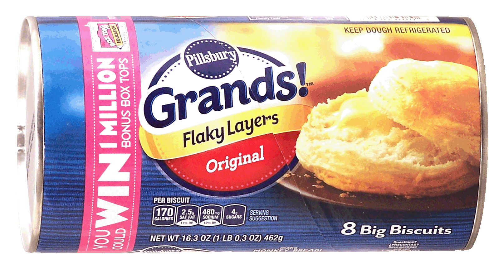 Groceries Product Infomation For Pillsbury Grands 8 Original Big Biscuits Flaky 1198