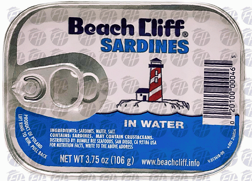 Product Infomation for Beach Cliff sardines in