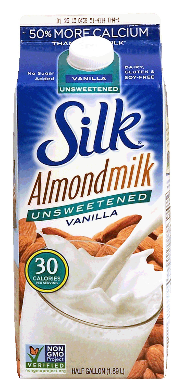 Product Infomation for Silk unsweetened vanilla