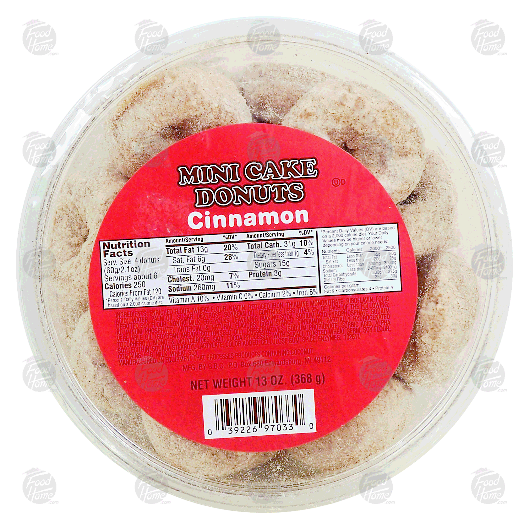 Groceries-Express.com Product Infomation For B.B.C. Mini Cake Donuts ...