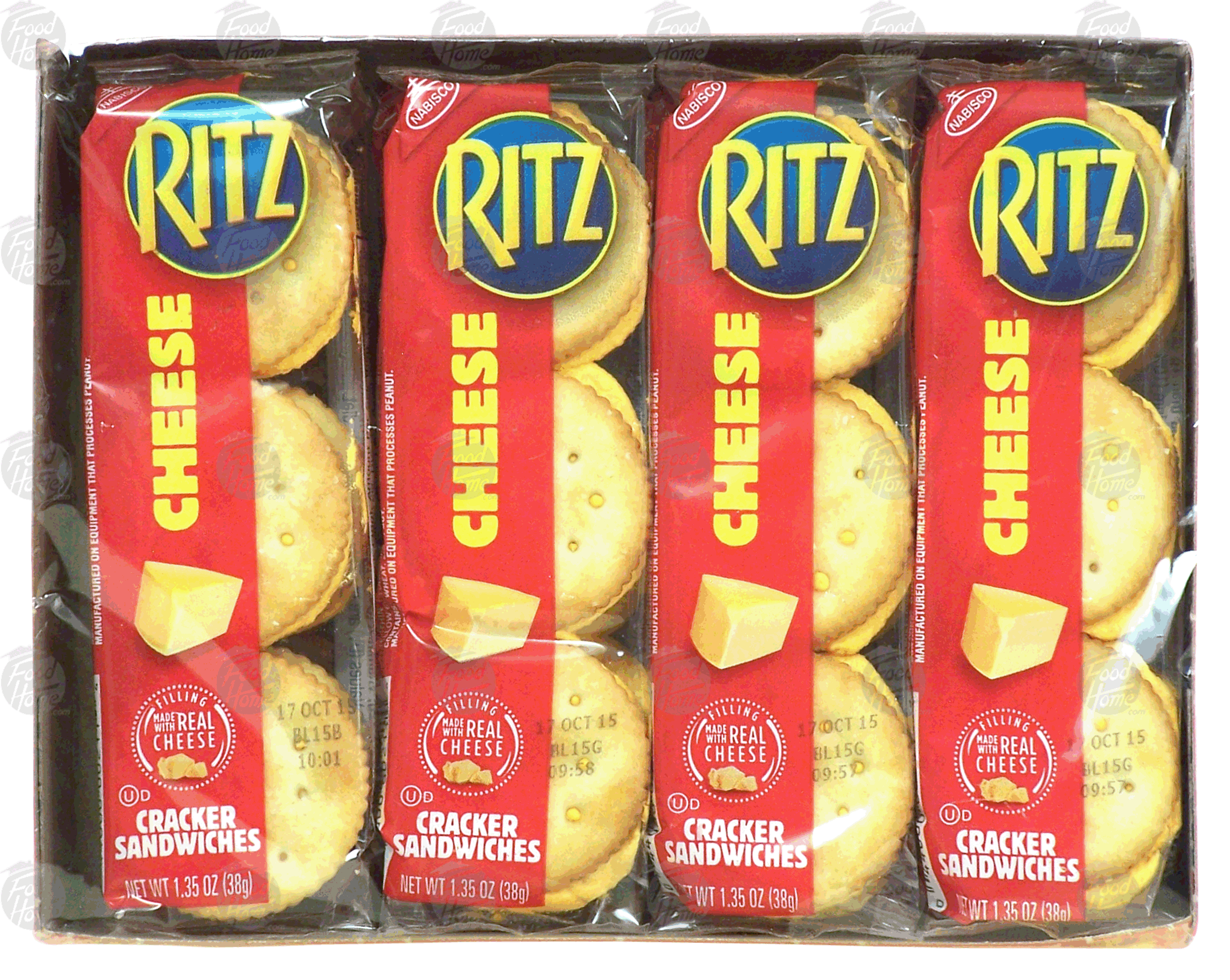 Product Infomation for Nabisco Ritz crackers w/Real Cheese 8 Ct Single