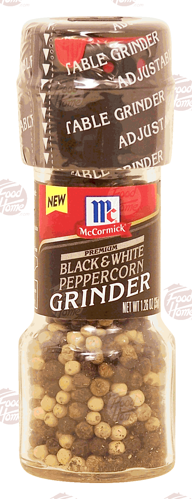 McCormick Premium Black & White Peppercorn Grinder, 1.26 oz (Pack of 6)