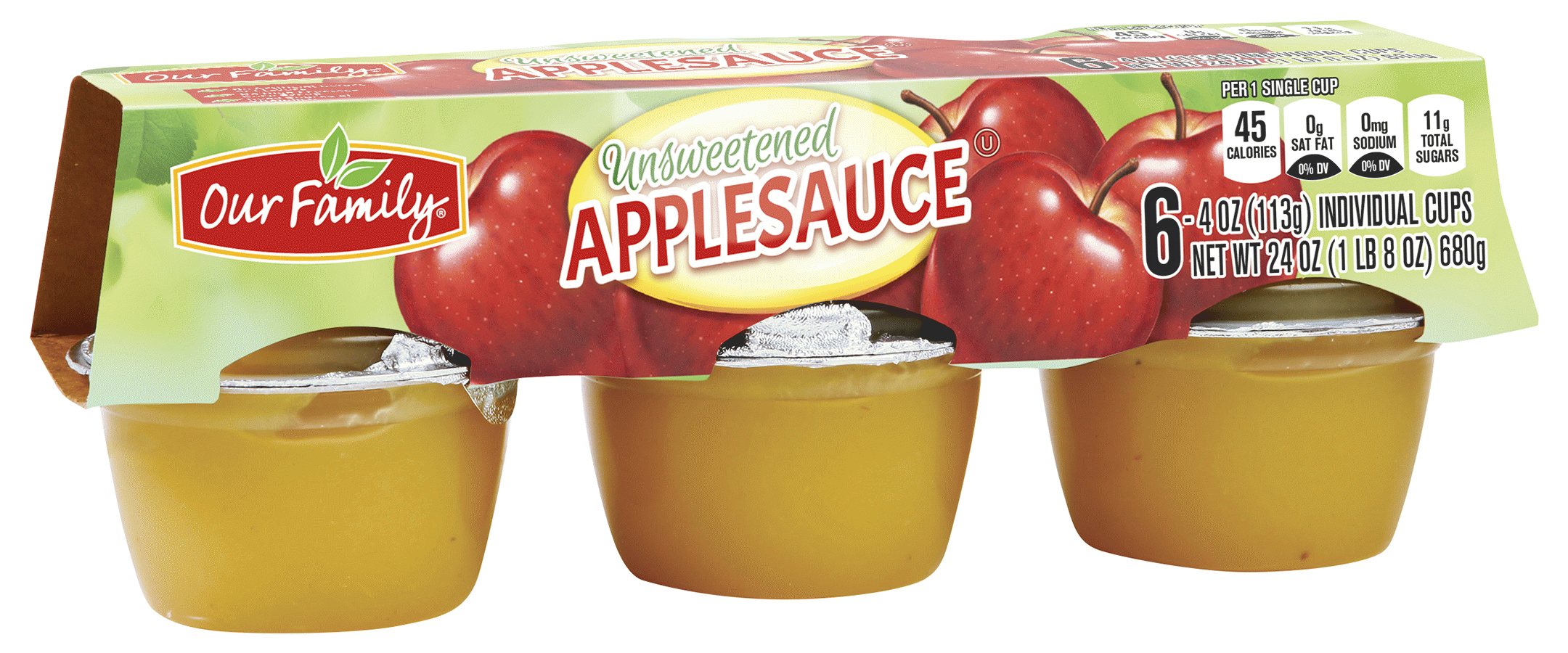 Product Infomation for Our Family applesauce