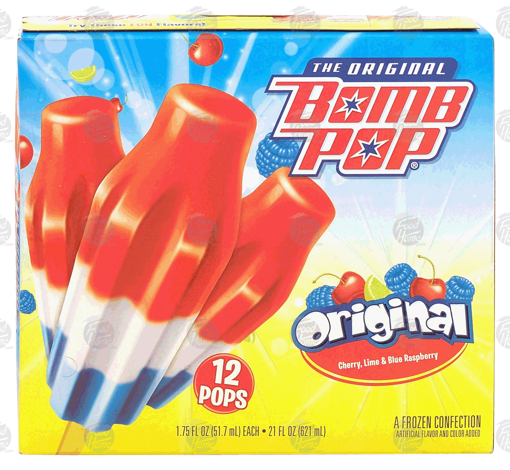 Groceries-Express.com Product Infomation for Bomb Pop original cherry ...